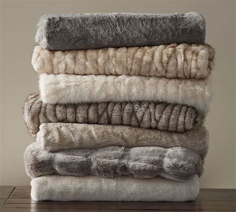 Hello cat magical faux fur coverlet from pottery barn
